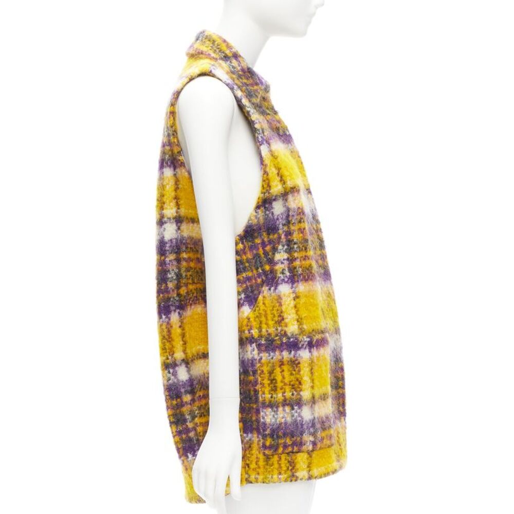 Marni Mohair Blend Boxy Sleeveless Coat